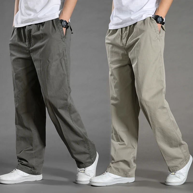 Men's Cargo Pants Summer Spring Cotton Work Wear New In Large Size 6XL Casual Climbing Joggers Sweatpants Hombre Autumn Trousers - Image 6